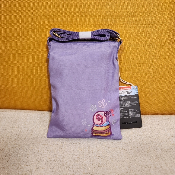 Loungefly Nickelodeon Spongebob  Square Pants Patrick Purple Passport Bag NEW - Picture 5 of 10